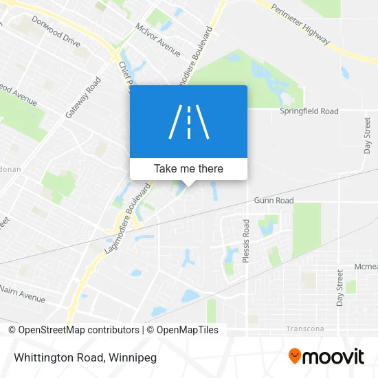 Whittington Road map