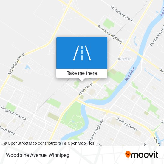 Woodbine Avenue map