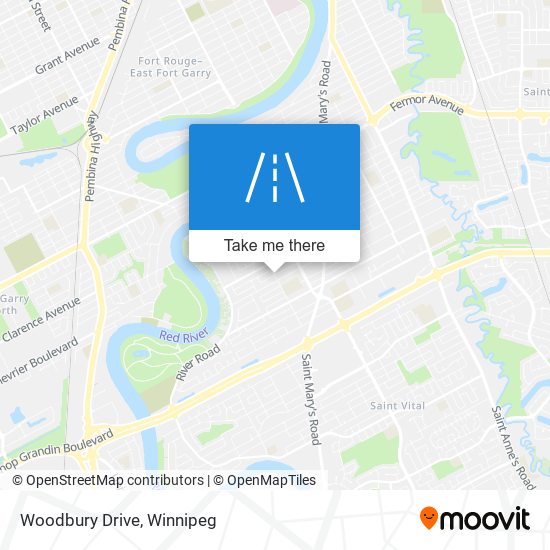Woodbury Drive map