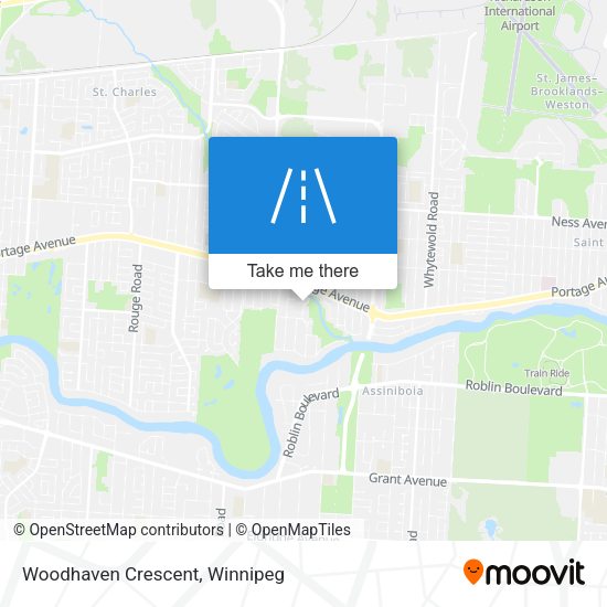 Woodhaven Crescent map