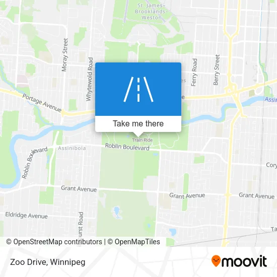Zoo Drive map