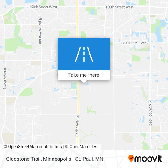 Mapa de Gladstone Trail