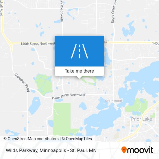 Mapa de Wilds Parkway
