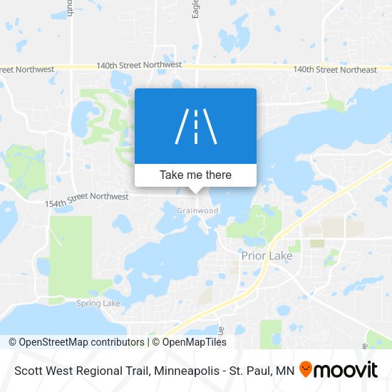 Mapa de Scott West Regional Trail