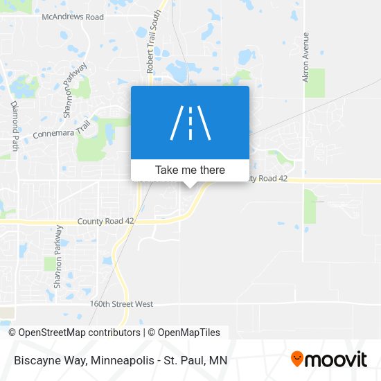 Biscayne Way map
