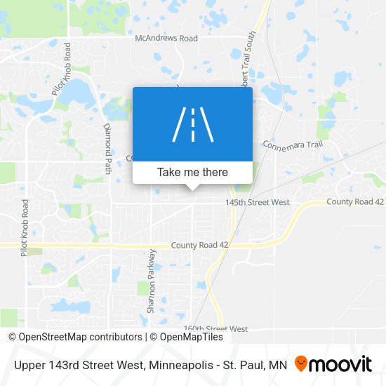 Mapa de Upper 143rd Street West