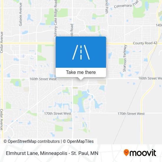 Elmhurst Lane map