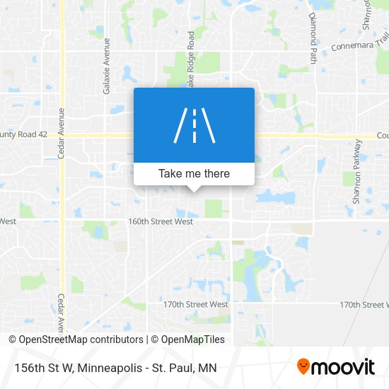 156th St W map