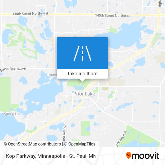 Mapa de Kop Parkway