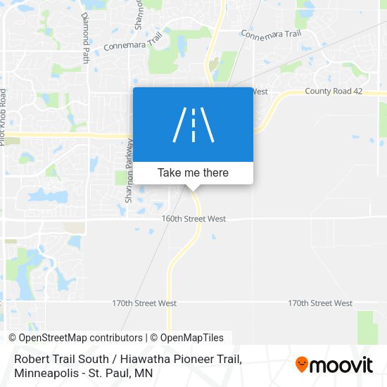 Robert Trail South / Hiawatha Pioneer Trail map