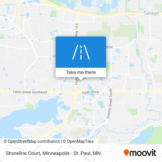Shoreline Court map