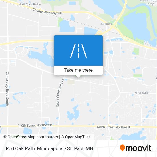 Red Oak Path map