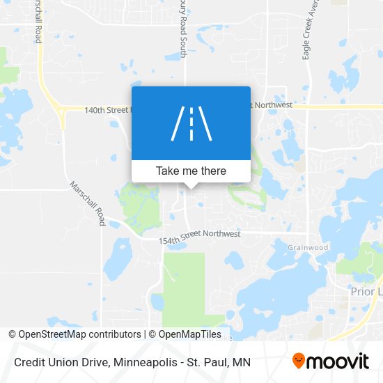 Mapa de Credit Union Drive