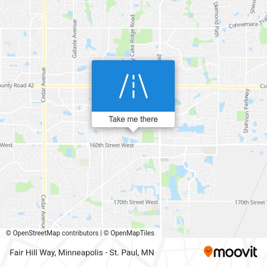 Fair Hill Way map