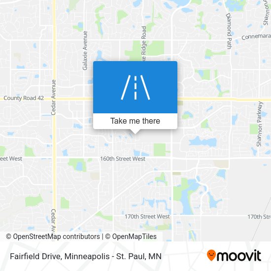 Fairfield Drive map