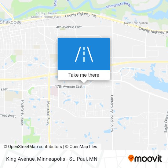 King Avenue map