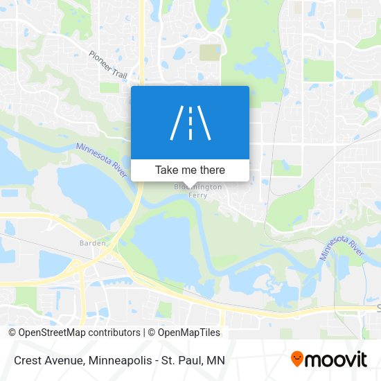 Crest Avenue map