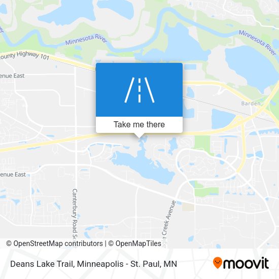 Deans Lake Trail map