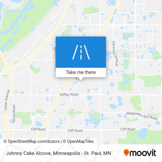 Johnny Cake Alcove map