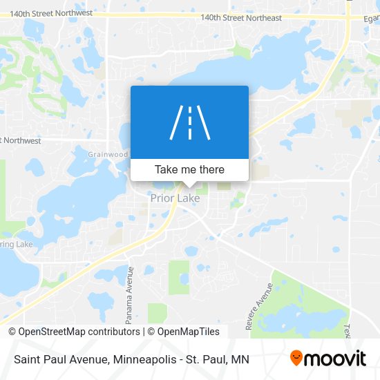 Saint Paul Avenue map