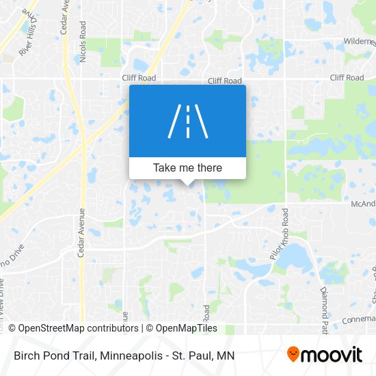 Mapa de Birch Pond Trail