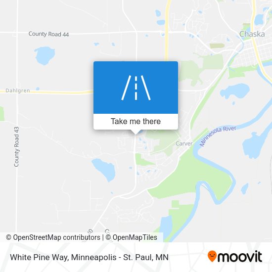 White Pine Way map