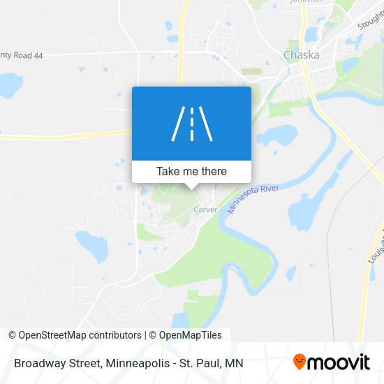 Broadway Street map