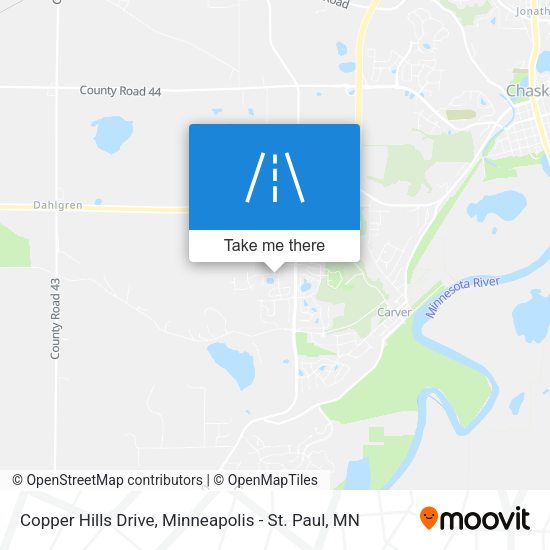 Copper Hills Drive map