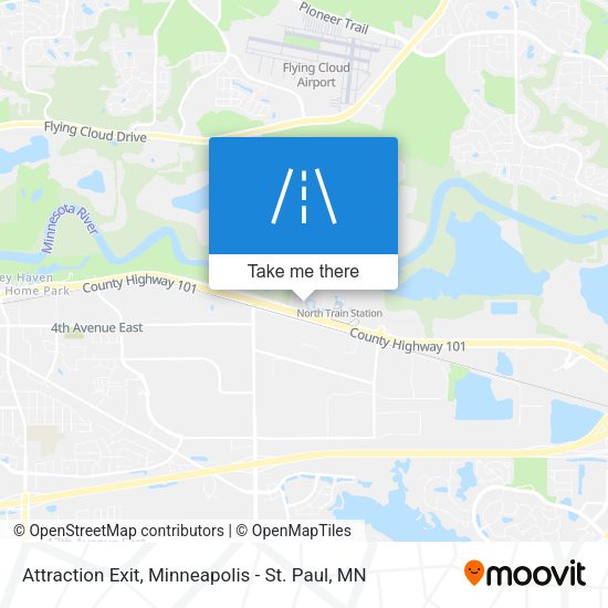 Attraction Exit map