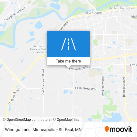 Windigo Lane map