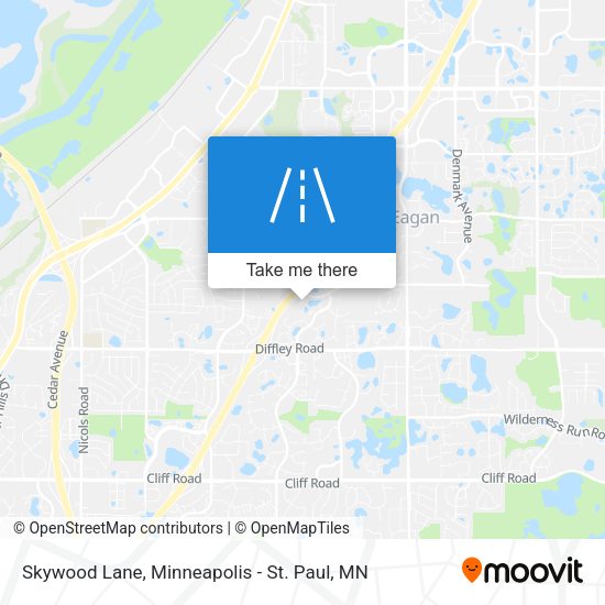 Skywood Lane map