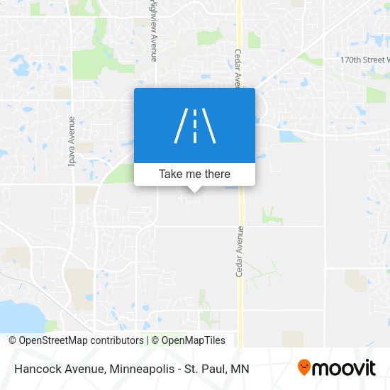 Hancock Avenue map