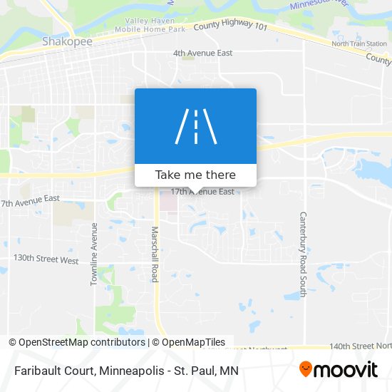 Mapa de Faribault Court