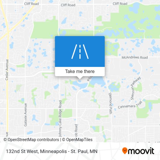 132nd St West map