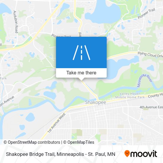 Mapa de Shakopee Bridge Trail