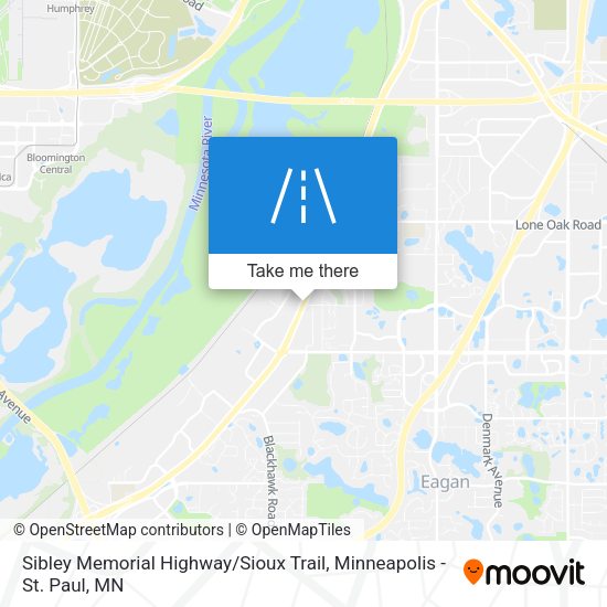 Sibley Memorial Highway / Sioux Trail map