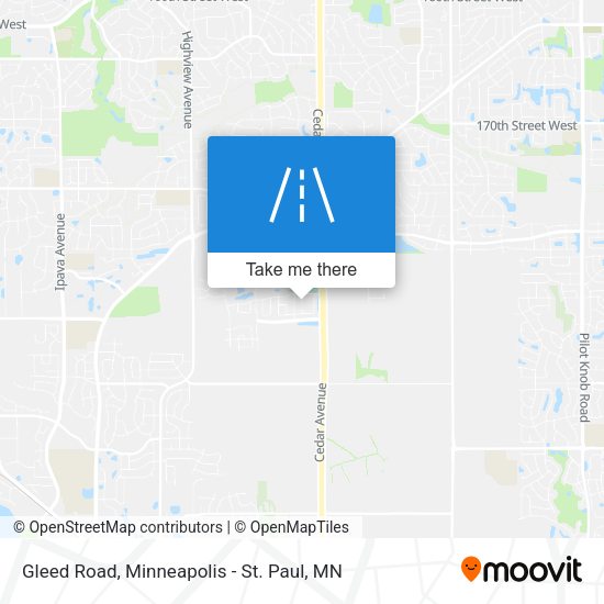 Mapa de Gleed Road