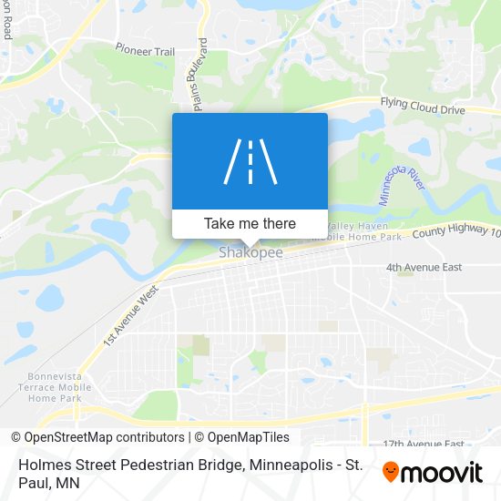 Holmes Street Pedestrian Bridge map