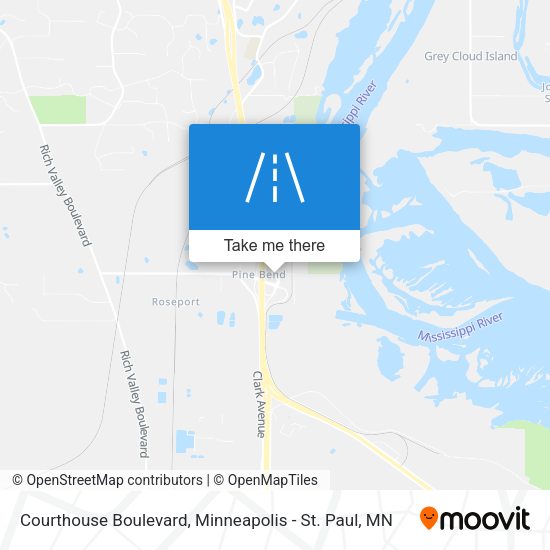 Courthouse Boulevard map