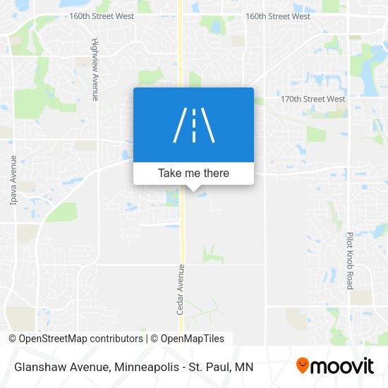 Glanshaw Avenue map