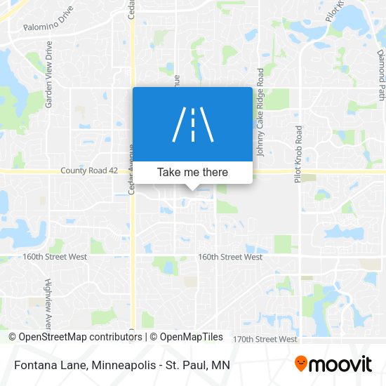 Fontana Lane map