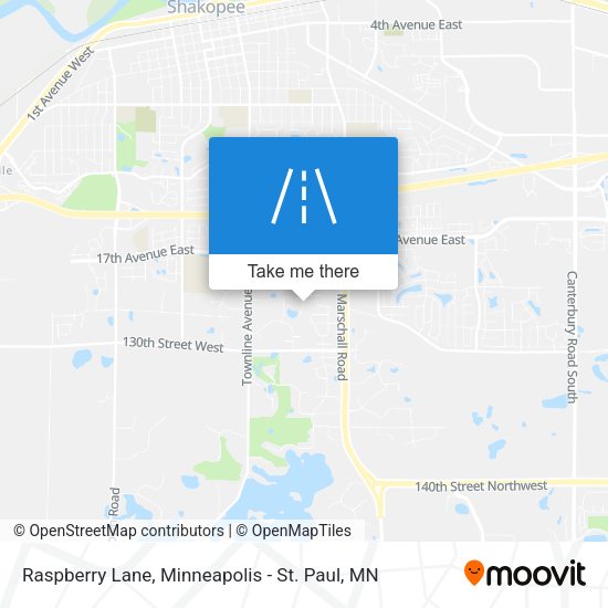 Raspberry Lane map