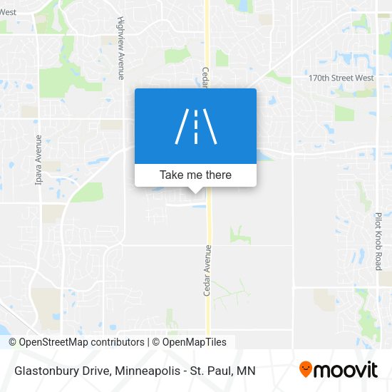 Mapa de Glastonbury Drive