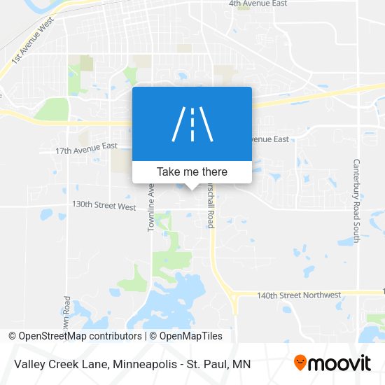 Mapa de Valley Creek Lane