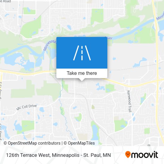 126th Terrace West map