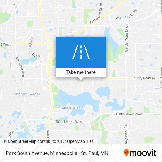 Park South Avenue map