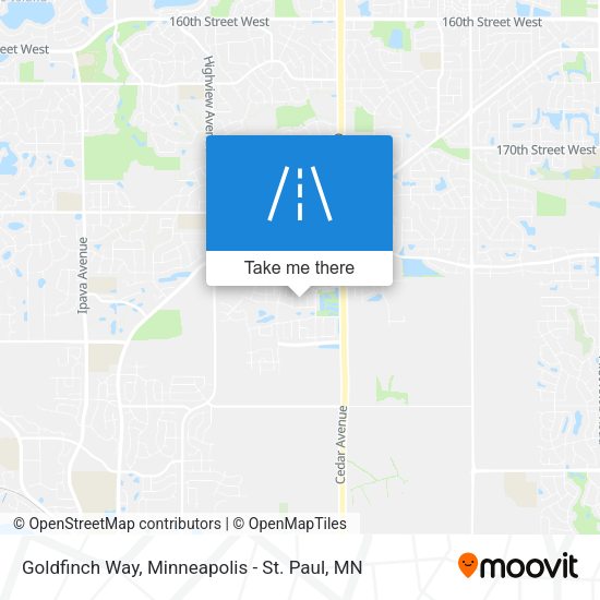 Goldfinch Way map