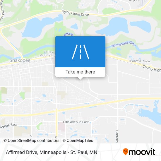 Affirmed Drive map