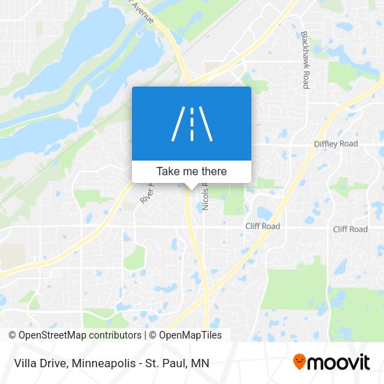 Villa Drive map