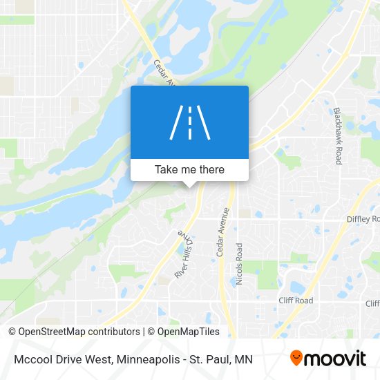 Mccool Drive West map